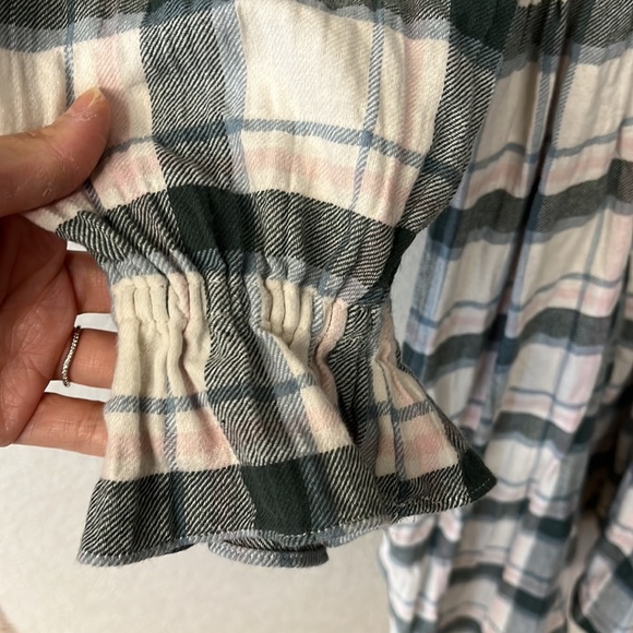 Madewell Smocked Plaid Dress - Picture 6 of 6